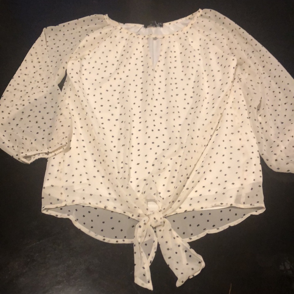 West Kei Elon’s Tie Front Blouse